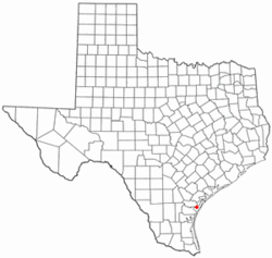 Location of Ingleside on the Bay, Texas