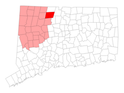 Location in Litchfield County, کنیکٹیکٹ