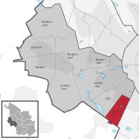 Lage des Stadtteils Klettenberg im Stadtbezirk Lindenthal