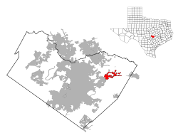 Location of Manor, Texas