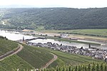 Staustufe Zeltingen mit Wasserkraftwerk, Wehr und zwei Schleusen