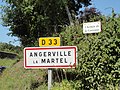 Entrée d'Angerville-la-Martel.