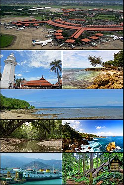 (Tingon ginjang, siamun tu siambirang): Bandar Udara Internasional Soekarno-Hatta, Masjid Agung Banten, Pantai Carita, Tanjung Lesung, Taman Nasional Ujung Kulon, Desa Wisata Sawarna, Pelabuhan Merak, Desa Wisata Suku Baduy