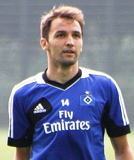 Badelj in 2013 tijdens een training met Hamburger SV.