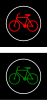 S-6 "traffic light with signals for cyclists" (blinking green light means acyclist has to leave the crossing as soonfast as it's possible)