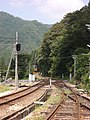 出雲坂根駅のスイッチバック（1段目・2段目）