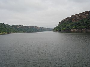 Sungai Chambal di Taman Perlindungan Gandhi Sagar.