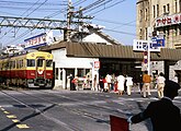 地上時代の大阪方面のりば（1980年頃）