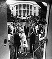 Nixon leaving the White House