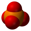 Space-filling model of phosphate