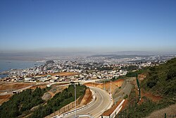 Talcahuano kuvattuna Michimalonco-vuorelta