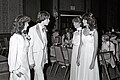 Image 94A couple at prom in late 1970s: Powder Tuxedo and sleeved dress. (from 1970s in fashion)