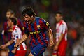 Bojan al primer partit de la Lliga (Barça-Gijón).