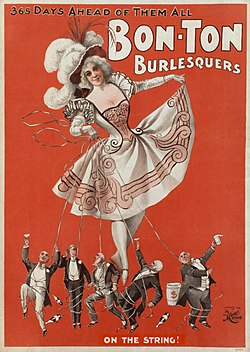 1898 burlesque ad