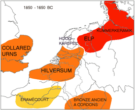 Aardewerkprovincies in Noordwest-Europa tussen 1850 en 1650 v.Chr.[1]