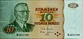 Image 33President J. K. Paasikivi illustrated in a former Finnish 10 mark banknote from 1980 (from Money)