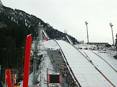 Schattenbergschanzen beim Auftaktspringen zur Vierschanzentournee