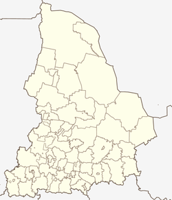 Shalya is located in Sverdlovsk Oblast