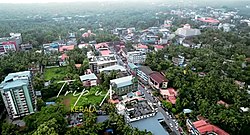 a sky view of vadakara byepass area