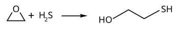 Bereiding van 2-mercapto-ethanol