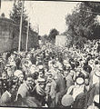 Mourners at Husayni's funeral gather near Sheikh Jarrah