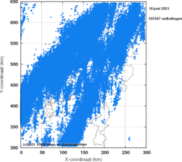 Gedurende de dag nam het KNMI 165.347 ontladingen waar. Ter vergelijking; het gemiddelde aantal ontladingen per jaar bedraagt in Nederland meer dan 200.000 waarvan meer dan 180.000 in de lente- en zomermaanden.[20]
