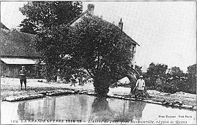 Lavoir pendant la Grande guerre,