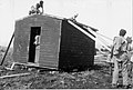 Kibbutz Yiftah under construction, 1948