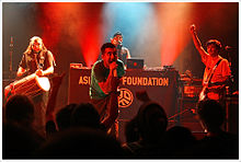 Asian Dub Foundation performing live in Berlin, November 2008