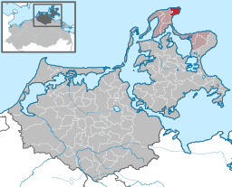 Läget för kommunen Putgarten i Landkreis Vorpommern-Rügen