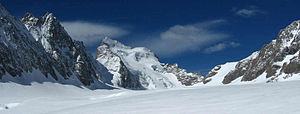 Der Glacier Blanc mit der Barre des Écrins