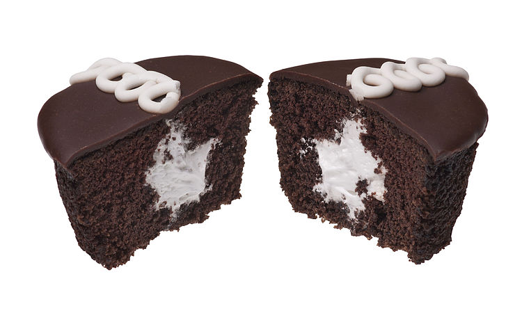 Hostess Cup Cake split