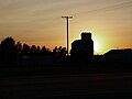 Silhouette of last remaining elevator