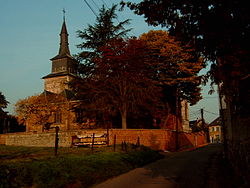 Saint-Hilaire Church in the centre of Temploux