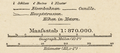 Andrées Weltatlas, Bielefeld/Leipzig 1880: Im Antiqua-Satz wurde im 19. Jahrhundert noch das ſ eingesetzt, um drei gleiche s aneinander zu vermeiden