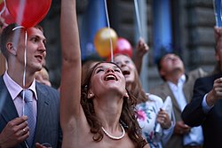 Les ballons de bonheur.