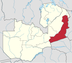 Zambia orientale - Localizzazione