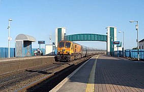 220 passing Laytown Station 2005