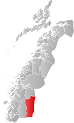 Lage der Kommune in der Provinz Nordland