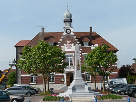 The town hall in Marcoing