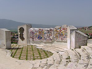 Frihetsmonument från andra världskriget i Kočani.