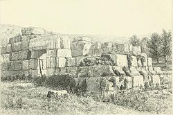 Sketch of el-Kusr in Tayasir, 1882