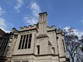 Exterior view of 2 Temple Place showing machicolated parapets.