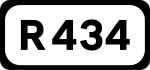 R434 road shield}}