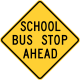 School bus stop ahead (older version before 2012 revision)