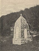 El monumento de la Batalla de Mečkin Kamen construido por las autoridades búlgaras durante la Primera Guerra Mundial.