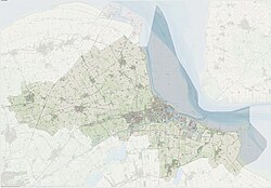 Kaart van Eemsdelta-munisipaliteit