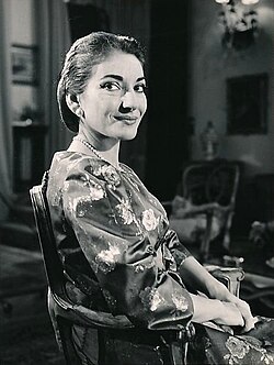 Maria Callas en una imachen de 1958.