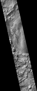 Western side of South crater, as seen by CTX camera (on Mars Reconnaissance Orbiter)