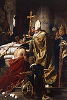 The Baptism of Vajk by Benczúr